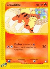 Growlithe (51) - 051/147 (AQUAPOLIS) (Reverse Holofoil)