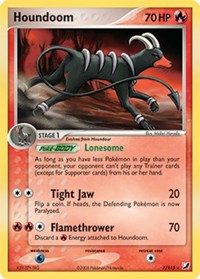 Houndoom - 7/115 (UNSEEN FORCES) (Reverse Holofoil)