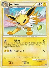 Jolteon - 28/90 (UNDAUNTED) (Reverse Holofoil)