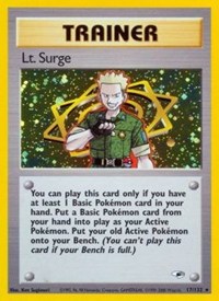 Lt. Surge (17) - 017/132 (GYM HEROES) (1st Edition Holofoil)