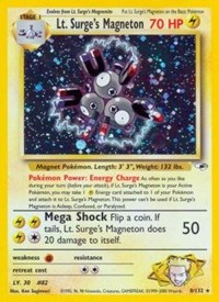 Lt. Surge's Magneton - 008/132 (GYM HEROES) (1st Edition Holofoil)