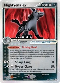 Mightyena ex - 101/110 (HOLON PHANTOMS) (Holofoil)