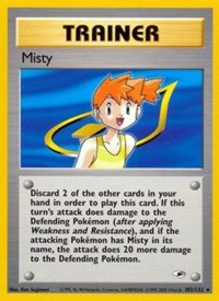 Misty (102) - 102/132 (GYM HEROES) (1st Edition)