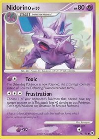 Nidorino - 74/111 (RISING RIVALS) (Normal) Nidorino - 74/111 (RISING RIVALS) (Reverse Holofoil)