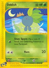 Oddish - 097/147 (AQUAPOLIS) (Normal) Oddish - 097/147 (AQUAPOLIS) (Reverse Holofoil)