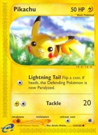 Pikachu - 124/165 (EXPEDITION) (Reverse Holofoil)