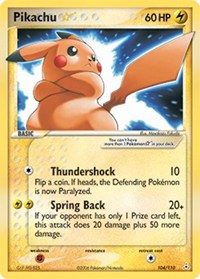 Pikachu Star - 104/110 (HOLON PHANTOMS) (Holofoil)
