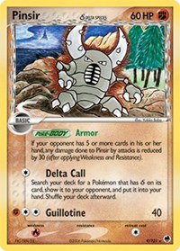 Pinsir (Delta Species) - 9/101 (DRAGON FRONTIERS) (Reverse Holofoil)