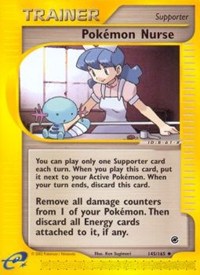 Pokemon Nurse - 145/165 (EXPEDITION) (Reverse Holofoil)
