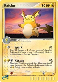 Raichu - 13/95 (TEAM MAGMA VS TEAM AQUA) (Reverse Holofoil)