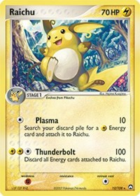 Raichu - 12/108 (POWER KEEPERS) (Reverse Holofoil)