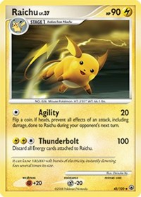 Raichu - 45/100 (MAJESTIC DAWN) (Reverse Holofoil)