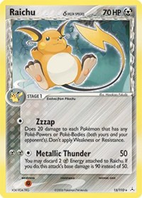 Raichu (Delta Species) - 15/110 (HOLON PHANTOMS) (Reverse Holofoil)
