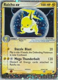 Raichu ex - 98/100 (SANDSTORM) (Holofoil)