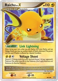 Raichu LV.X - 99/100 (STORMFRONT) (Holofoil)