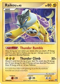 Raikou - 16/132 (SECRET WONDERS) (Reverse Holofoil)