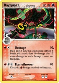Rayquaza - 026/110 (Delta Species) - 26/110 (HOLON PHANTOMS) (Reverse Holofoil)