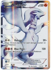 Reshiram (113 Full Art) - 113/114 (BLACK AND WHITE) (Holofoil)
