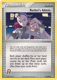 Rocket's Admin. - 86/109 (TEAM ROCKET RETURNS) (Reverse Holofoil)