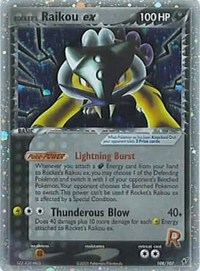 Rocket's Raikou ex - 108/107 (DEOXYS) (Holofoil)