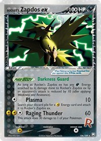 Rocket's Zapdos ex - 106/109 (TEAM ROCKET RETURNS) (Holofoil)