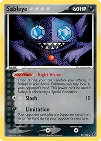 Sableye - 23/107 (DEOXYS) (Reverse Holofoil)
