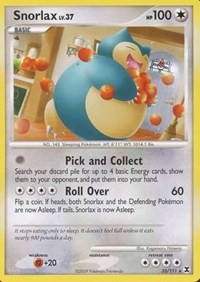 Snorlax (33) - 33/111 (RISING RIVALS) (Reverse Holofoil)