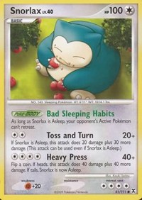 Snorlax (81) - 81/111 (RISING RIVALS) (Reverse Holofoil)