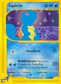Squirtle (132) - 132/165 (EXPEDITION) (Reverse Holofoil)