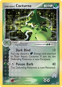 Team Aqua's Cacturne - 1/95 (TEAM MAGMA VS TEAM AQUA) (Holofoil)