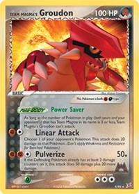 Team Magma's Groudon - 9/95 (TEAM MAGMA VS TEAM AQUA) (Reverse Holofoil)
