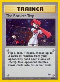 The Rocket's Trap - 019/132 (GYM HEROES) (1st Edition Holofoil)