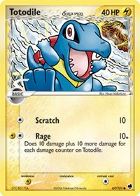 Totodile (Delta Species) - 67/101 (DRAGON FRONTIERS) (Reverse Holofoil)