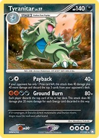 Tyranitar - 17/123 (MYSTERIOUS TREASURES) (Holofoil)