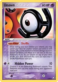 Unown (U) - U/28 (UNSEEN FORCES) (Holofoil)