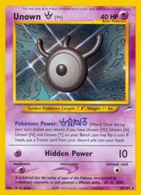 Unown [W] - 029/105 (NEO DESTINY) (1st Edition)