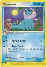 Vaporeon - 25/100 (SANDSTORM) (Reverse Holofoil)