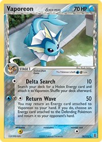 Vaporeon (Delta Species) - 18/113 (DELTA SPECIES) (Reverse Holofoil)
