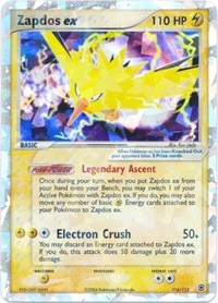 Zapdos ex - 116/112 (FIRERED & LEAFGREEN) (Holofoil)