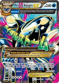 Primal Kyogre EX (Alpha - 149 Full Art) - 149/160 (XY - PRIMAL CLASH) (Holofoil)