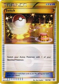 Switch (163 Secret Rare) - 163/160 (XY - PRIMAL CLASH) (Holofoil)