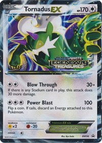 Tornadus EX - BW96 (Prerelease) [Staff] - BW96 (BLACK AND WHITE PROMOS) (Holofoil)