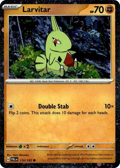 610124_400w Larvitar | 110/193 (Cosmo Foil) | Holofoil | Miscellaneous Cards & Products
