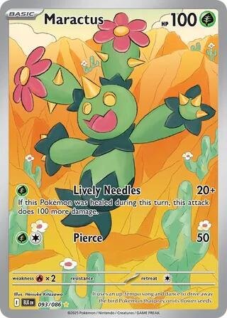 Maractus | 093/086 | Holofoil | SV: Black Bolt