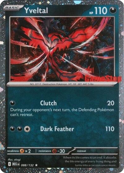 655978_400w Yveltal (Game Stop) | 088/132 | Holofoil | Miscellaneous Cards & Products