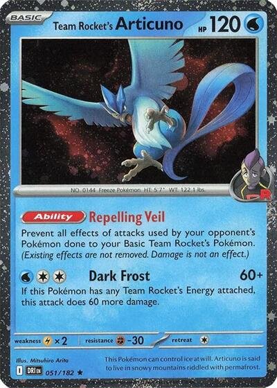 Team Rocket's Articuno | 051-182 (Cosmos Holo) | 051/182 | Holofoil | Miscellaneous Cards & Products