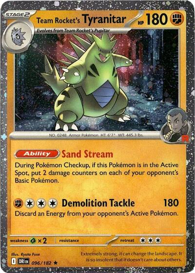Team Rocket's Tyranitar | 096/182 (Cosmos Holo) | Holofoil | Miscellaneous Cards & Products