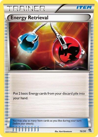 Energy Retrieval | 16/30 | Normal | BW Trainer Kit: Excadrill & Zoroark