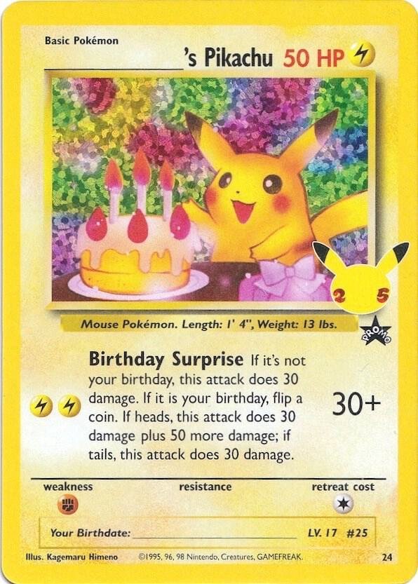 ______’s Pikachu 24/53 Holofoil Celebrations: Classic Collection ______’s Pikachu 24/53 Holofoil Celebrations: Classic Collection