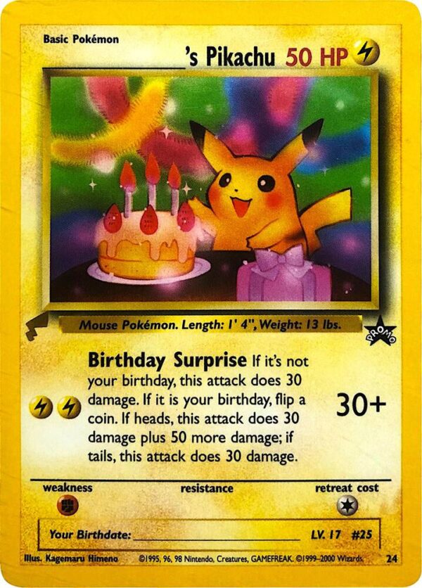 ______’s Pikachu 24 Normal Pikachu World Collection Promos
